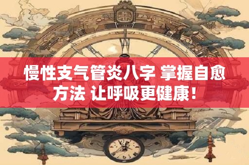 慢性支气管炎八字 掌握自愈方法 让呼吸更健康！