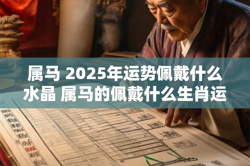 属马 2025年运势佩戴什么水晶 属马的佩戴什么生肖运气最好