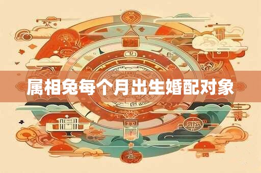 属相兔每个月出生婚配对象