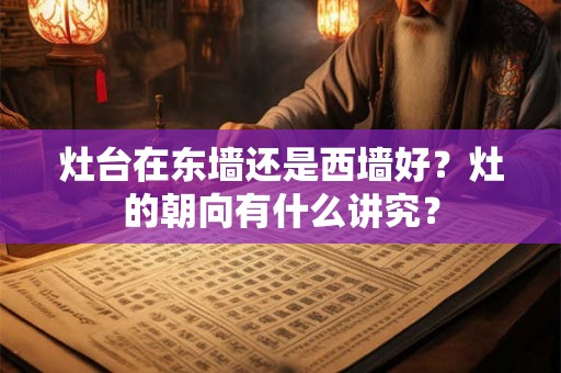 灶台在东墙还是西墙好？灶的朝向有什么讲究？