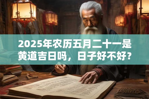 2025年农历五月二十一是黄道吉日吗，日子好不好？