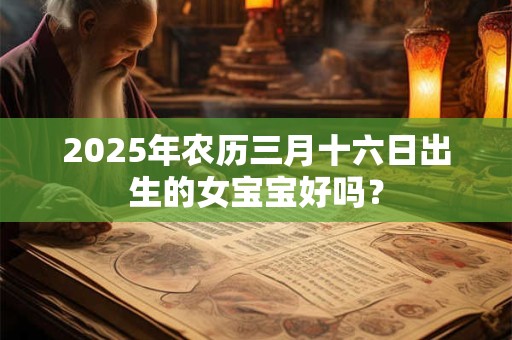 2025年农历三月十六日出生的女宝宝好吗？