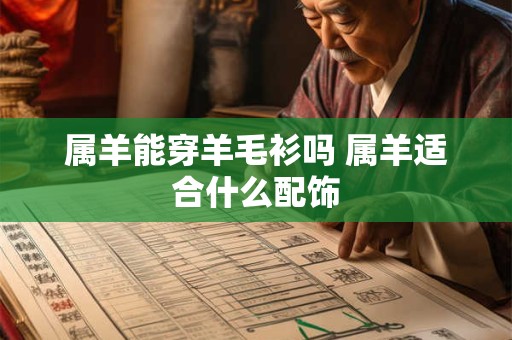 属羊能穿羊毛衫吗 属羊适合什么配饰