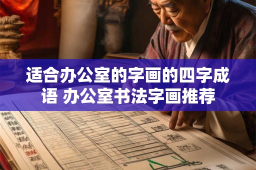 适合办公室的字画的四字成语 办公室书法字画推荐