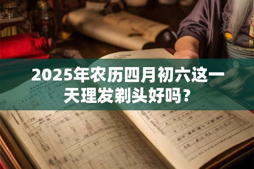 2025年农历四月初六这一天理发剃头好吗？