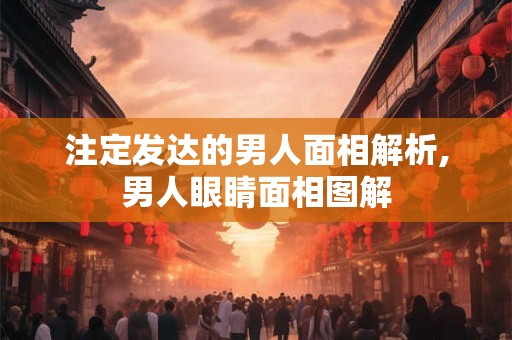注定发达的男人面相解析,男人眼睛面相图解