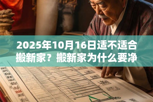 2025年10月16日适不适合搬新家？搬新家为什么要净宅？