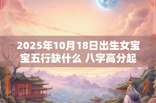 2025年10月18日出生女宝宝五行缺什么 八字高分起名字