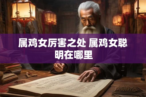 属鸡女厉害之处 属鸡女聪明在哪里