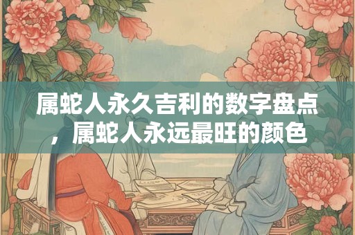 属蛇人永久吉利的数字盘点，属蛇人永远最旺的颜色