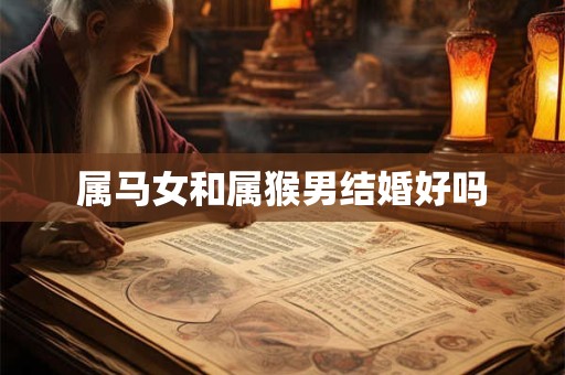 属马女和属猴男结婚好吗