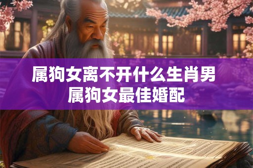 属狗女离不开什么生肖男 属狗女最佳婚配
