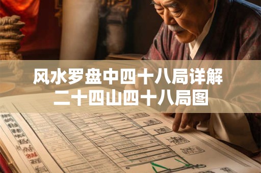 风水罗盘中四十八局详解 二十四山四十八局图