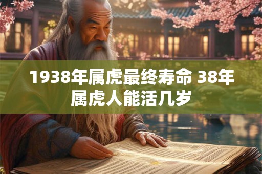 1938年属虎最终寿命 38年属虎人能活几岁
