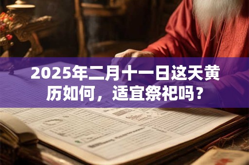 2025年二月十一日这天黄历如何，适宜祭祀吗？