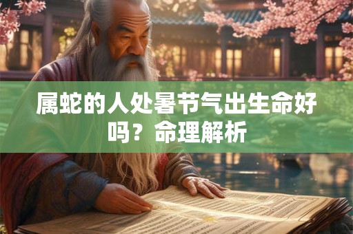 属蛇的人处暑节气出生命好吗？命理解析