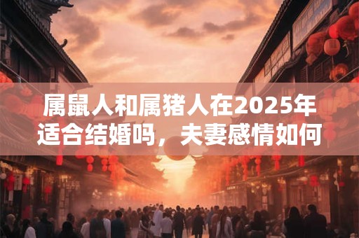 属鼠人和属猪人在2025年适合结婚吗，夫妻感情如何？