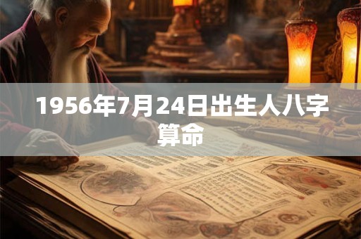 1956年7月24日出生人八字算命