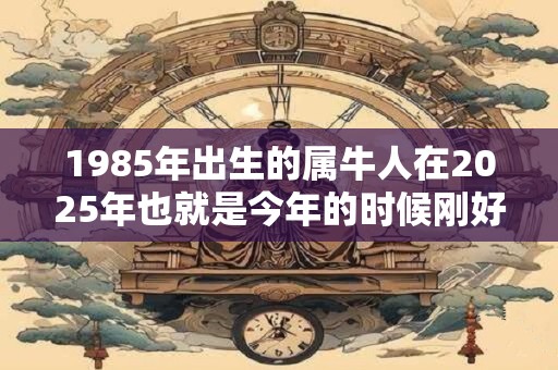 1985年出生的属牛人在2025年也就是今年的时候刚好37岁