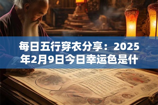 每日五行穿衣分享：2025年2月9日今日幸运色是什么