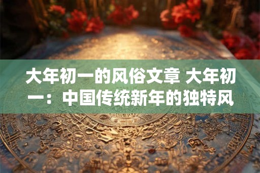 大年初一的风俗文章 大年初一：中国传统新年的独特风俗