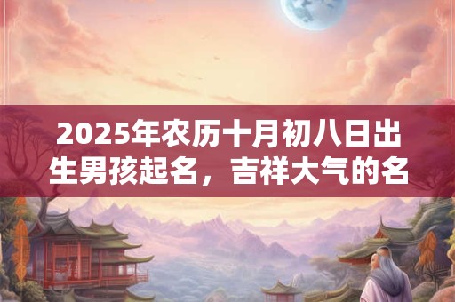 2025年农历十月初八日出生男孩起名，吉祥大气的名字合集