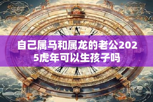 自己属马和属龙的老公2026虎年可以生孩子吗