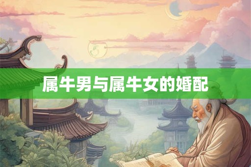 属牛男与属牛女的婚配