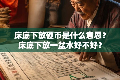 床底下放硬币是什么意思？床底下放一盆水好不好？