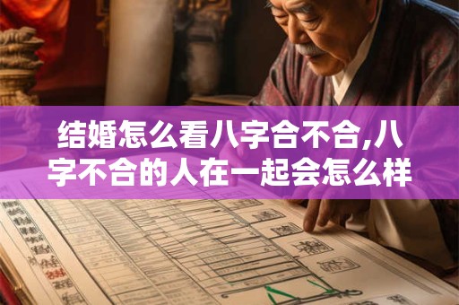 结婚怎么看八字合不合,八字不合的人在一起会怎么样