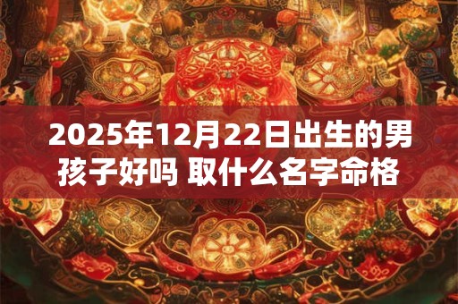 2025年12月22日出生的男孩子好吗 取什么名字命格好