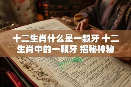 十二生肖什么是一颗牙 十二生肖中的一颗牙 揭秘神秘的来历