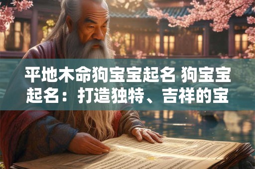 平地木命狗宝宝起名 狗宝宝起名：打造独特、吉祥的宝宝名字