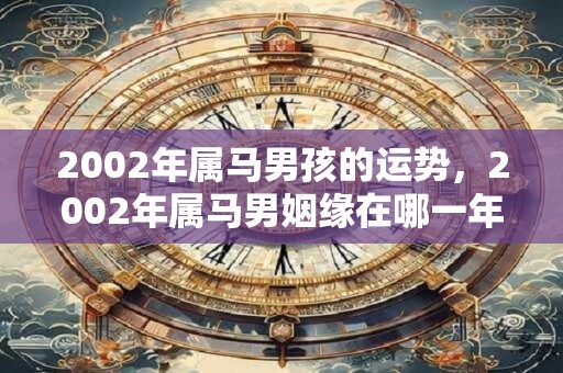 2002年属马男孩的运势,2002年属马男姻缘在哪一年? 2002年属马男孩的运势,2002年属马男姻缘在哪一年?