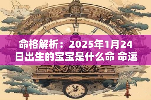 命格解析：2025年1月24日出生的宝宝是什么命 命运好吗