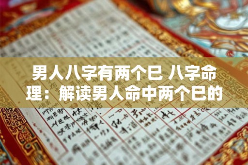 男人八字有两个巳 八字命理：解读男人命中两个巳的奥秘