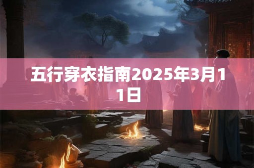 五行穿衣指南2025年3月11日