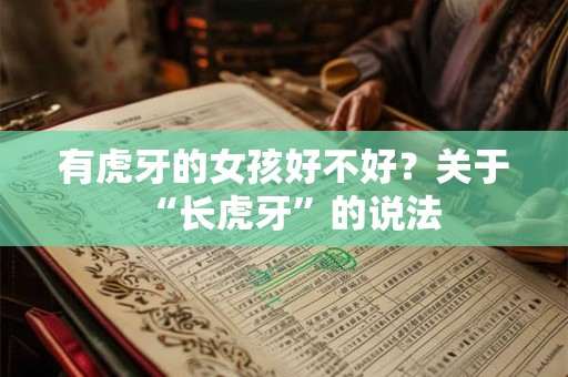 有虎牙的女孩好不好？关于“长虎牙”的说法