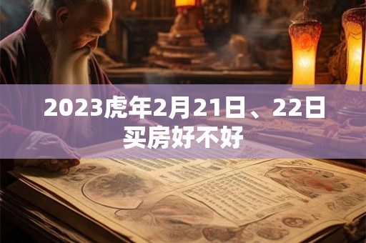 2023虎年2月21日、22日买房好不好