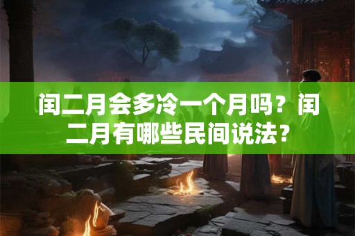 闰二月会多冷一个月吗？闰二月有哪些民间说法？