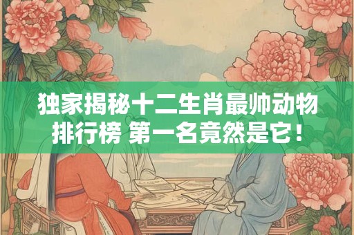 独家揭秘十二生肖最帅动物排行榜 第一名竟然是它！