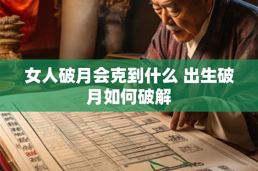 女人破月会克到什么 出生破月如何破解