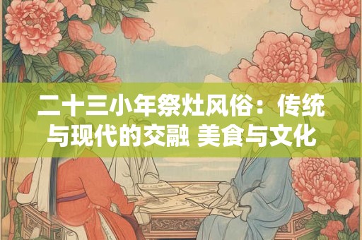 二十三小年祭灶风俗：传统与现代的交融 美食与文化的盛宴