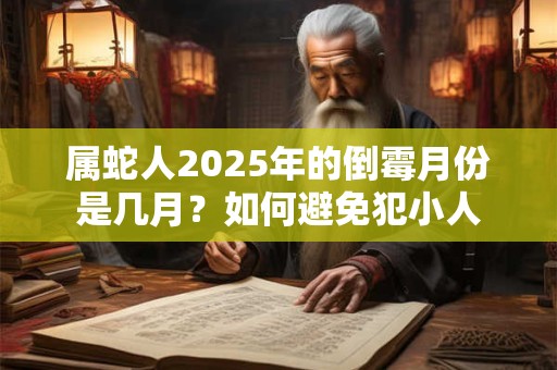 属蛇人2025年的倒霉月份是几月？如何避免犯小人