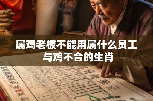 属鸡老板不能用属什么员工 与鸡不合的生肖