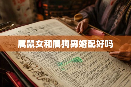 属鼠女和属狗男婚配好吗