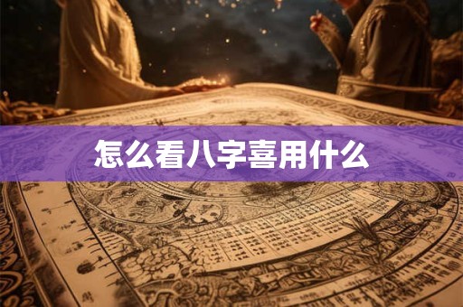 怎么看八字喜用什么