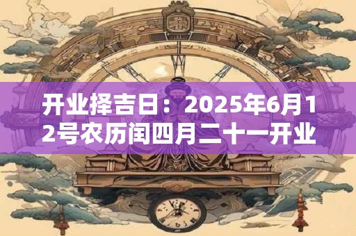开业择吉日：2025年6月12号农历闰四月二十一开业好吗