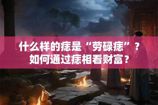 什么样的痣是“劳碌痣”？如何通过痣相看财富？