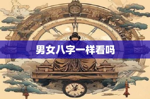 男女八字一样看吗